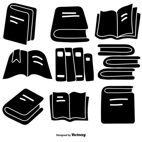 Vector Hand Drawn Style Book Icons Set