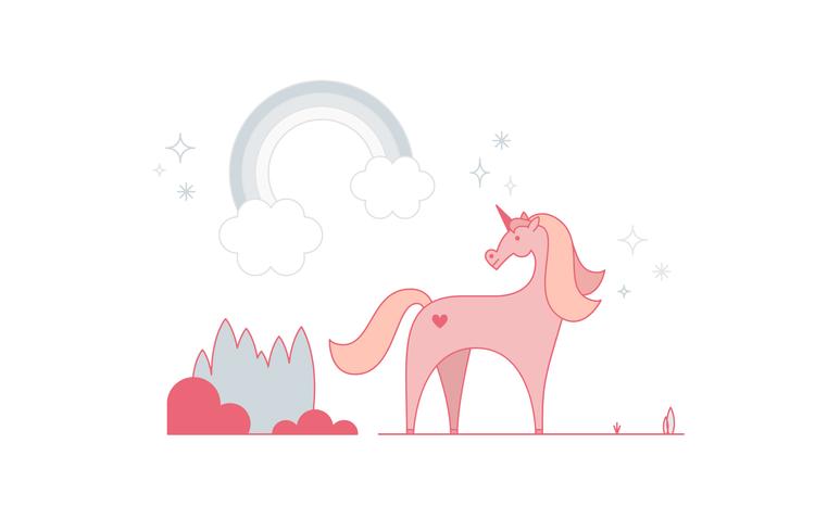 Unicornio gratis Vector