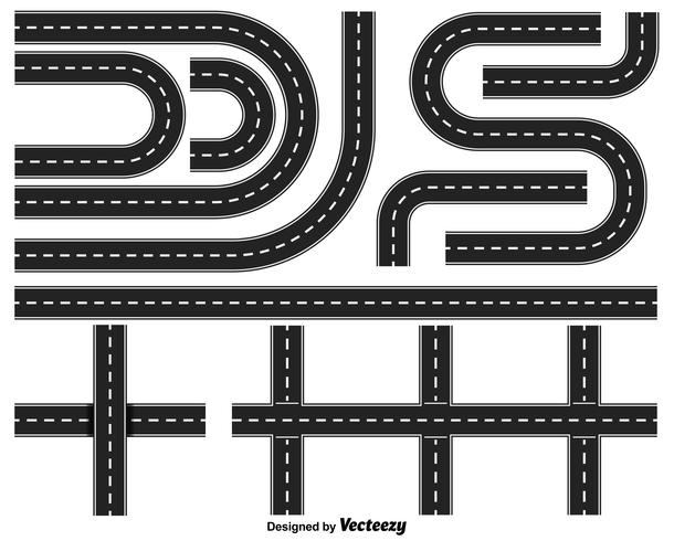 Vector Set Of Highways