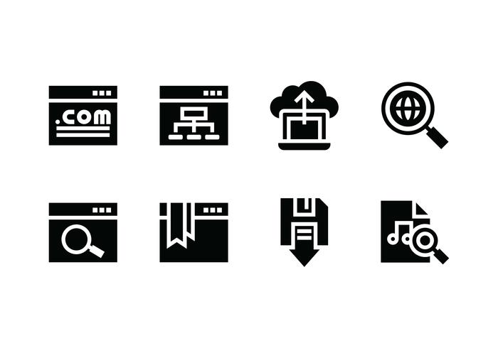 Website set vector icon