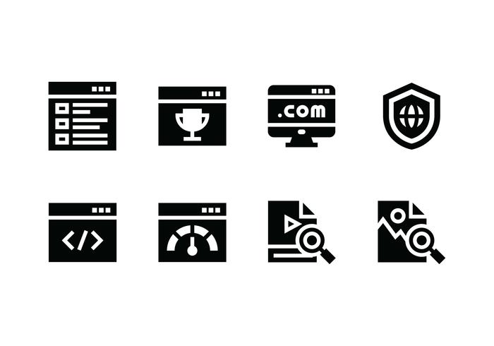 Website set vector icon