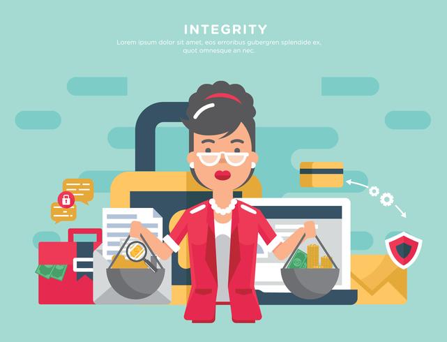 Integrity in Business Vector