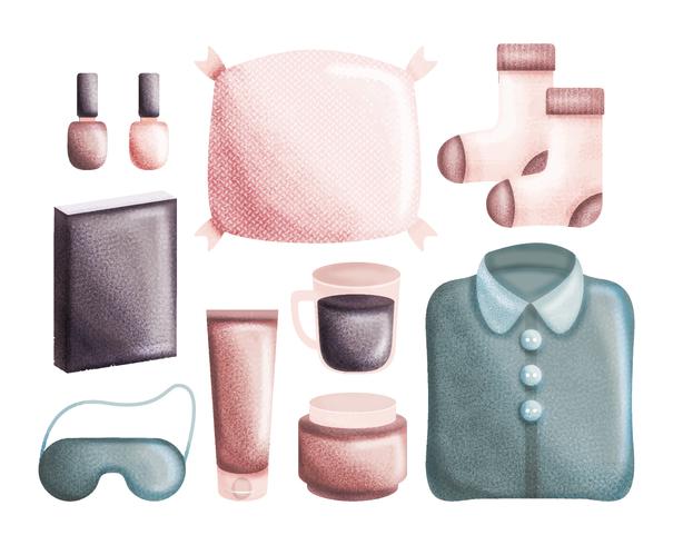 Vector Hand Drawn Winter Essentials