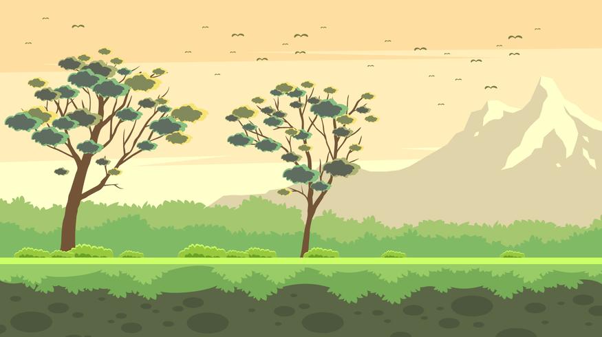 Vector gratis de Landscape Gum Tree