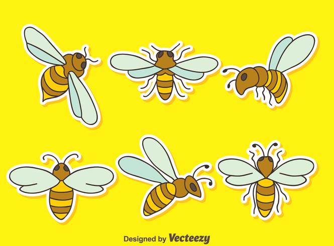 Great Hornets On Yellow Vector