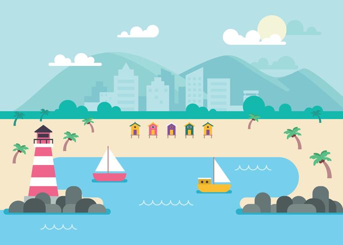 Paradise Cove Illustration vector