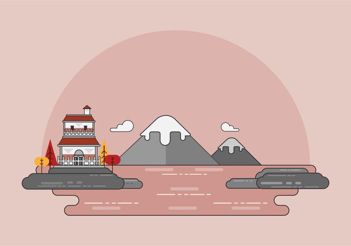 Flat Cove View  vector