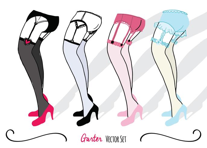 Garter Set Illustration Vector