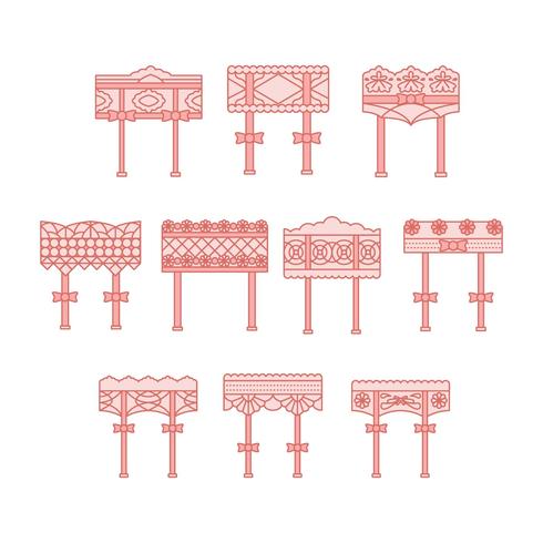 Free Garter Collection Vector