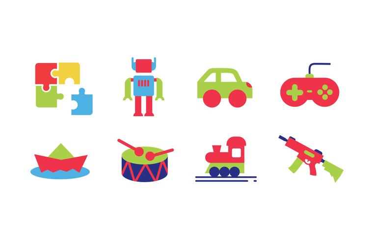 Toys Icon Set vector