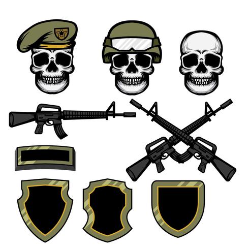 Insignia de mascotas Airsoft vector