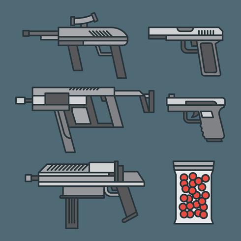 Airsoft Vector Icons