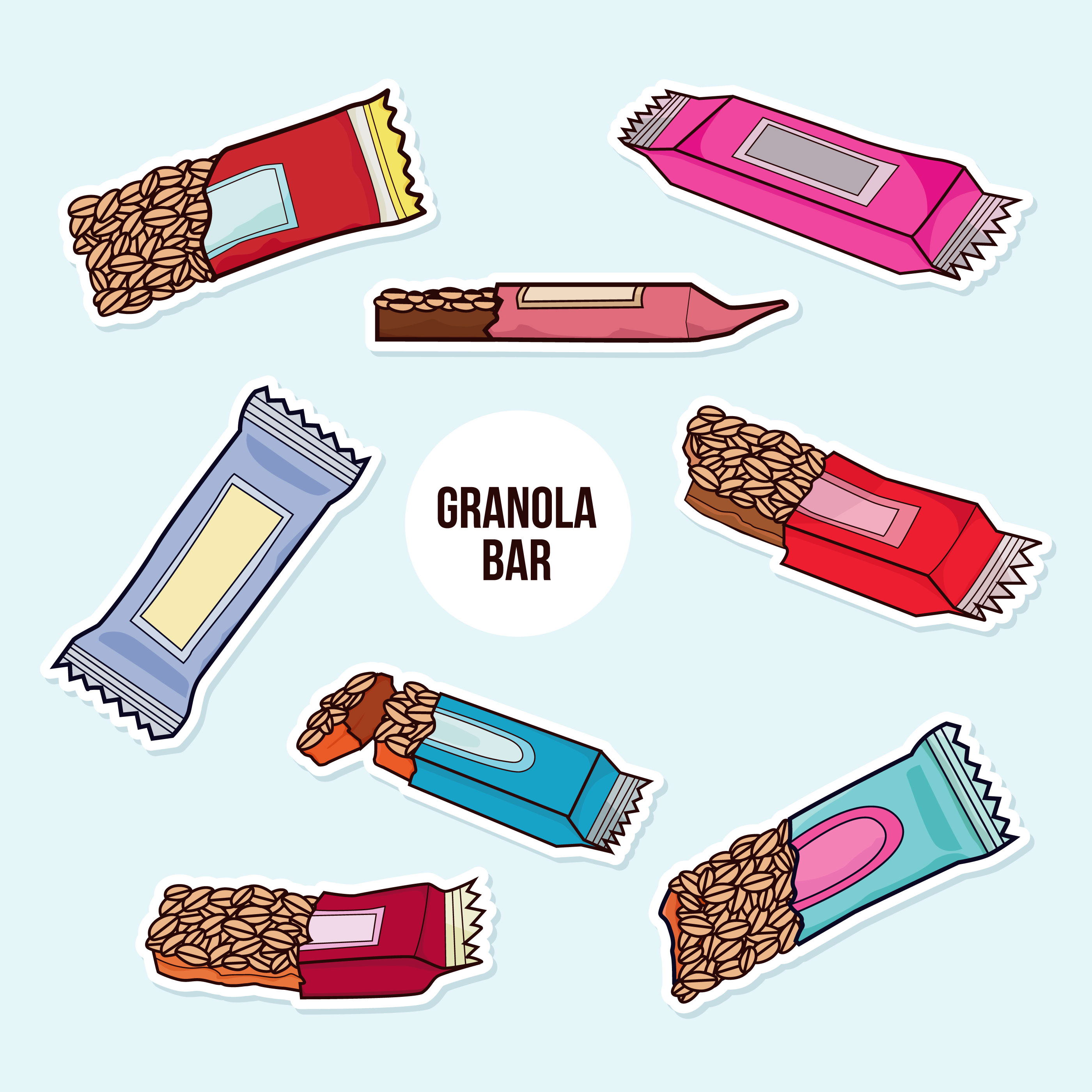 Granola Bar Vector 168257 Vector Art at Vecteezy