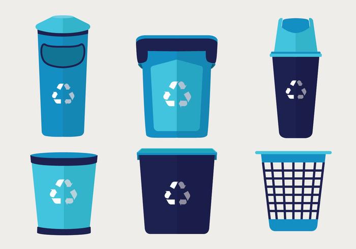 Waste Basket Vector Pack