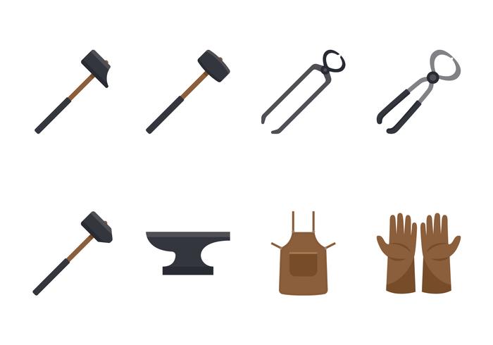 Blacksmith Tools Set vector