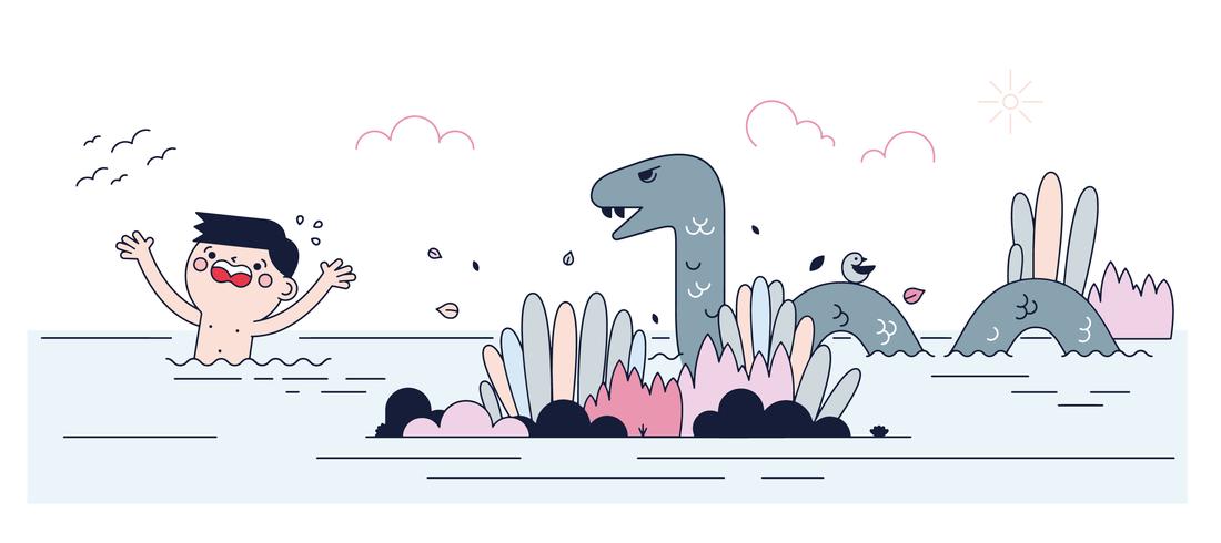 Free Lake Monster Vector