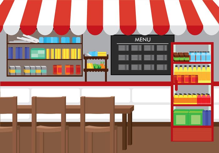 Canteen Background Free Vector