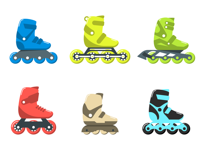 Funky Rollerblade Vector