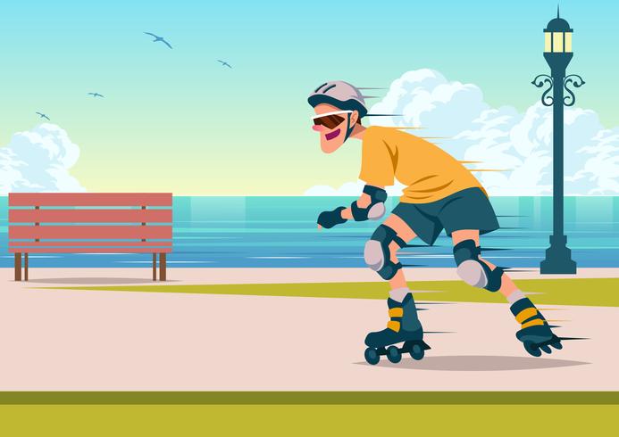 Rollerblader Vector 