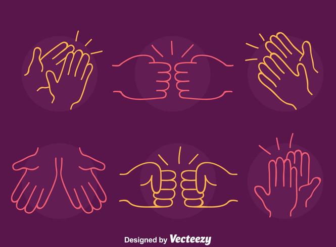 Sketch Hand Gesture Vector