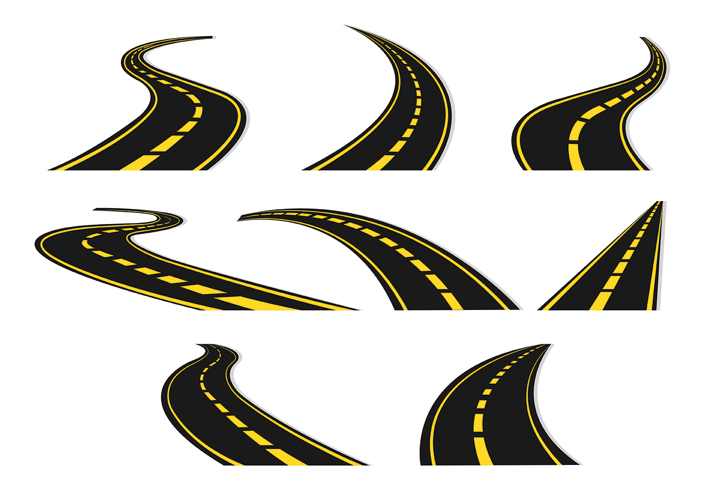 Download Set Of Highway Icon 168482 - Download Free Vectors ...