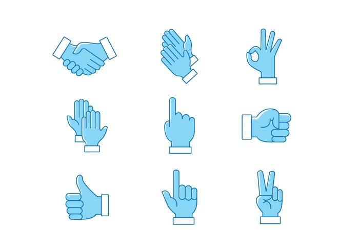 Hands Clapping Vector Pack 
