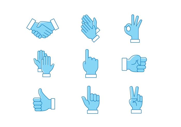 Hands Clapping Vector Pack 