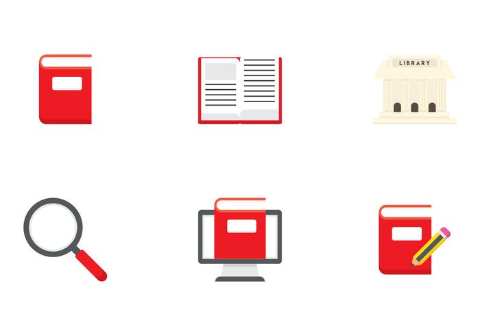 Library Flat Icon vector