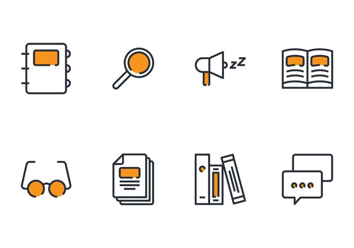 Library Linear Icon vector