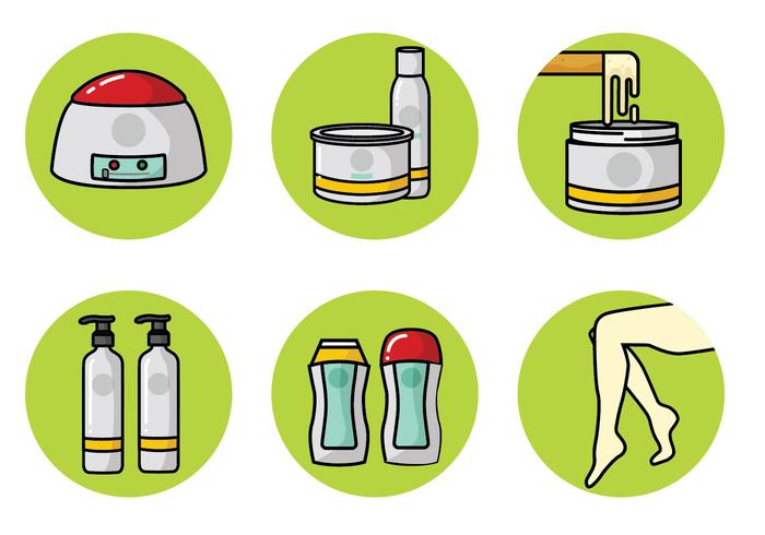 Waxing Equipment Vector Pack