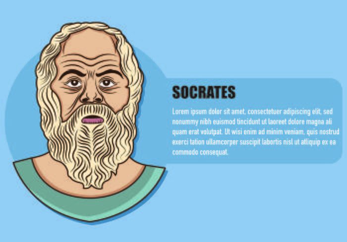 Ilustración de Sócrates vector