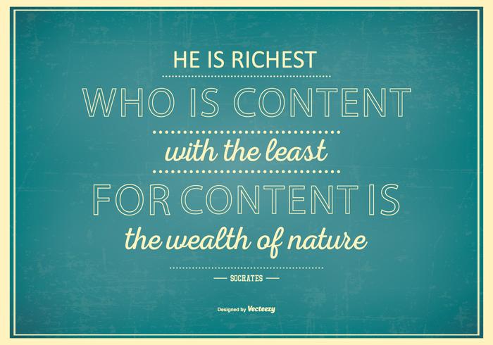 Typographic Poster with Famous Quote by Socrates vector