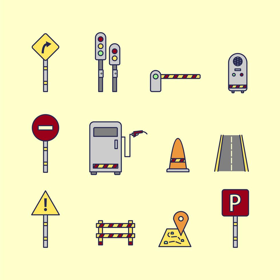 Toll and Traffic Sign Vectors 168582 Vector Art at Vecteezy