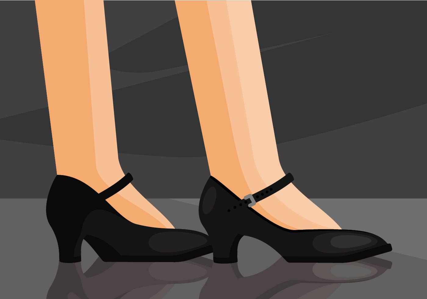 Download Tap Shoes Illustration 168598 Vector Art at Vecteezy