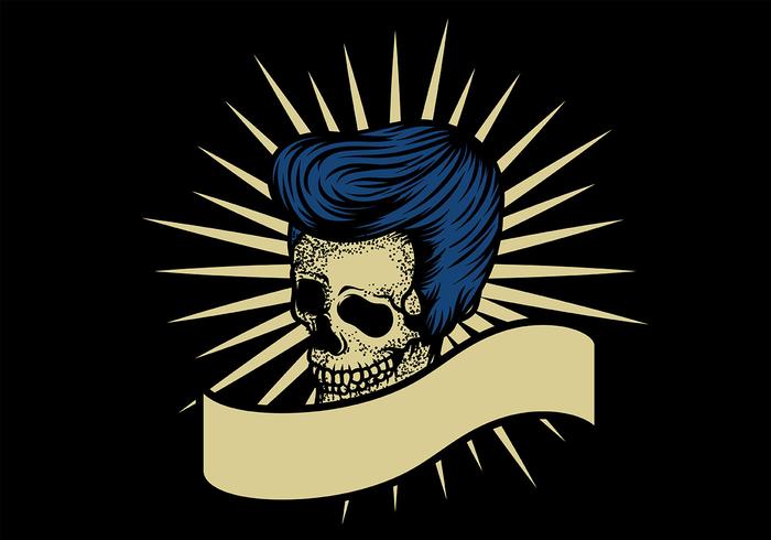 Skull Greaser Badge vector