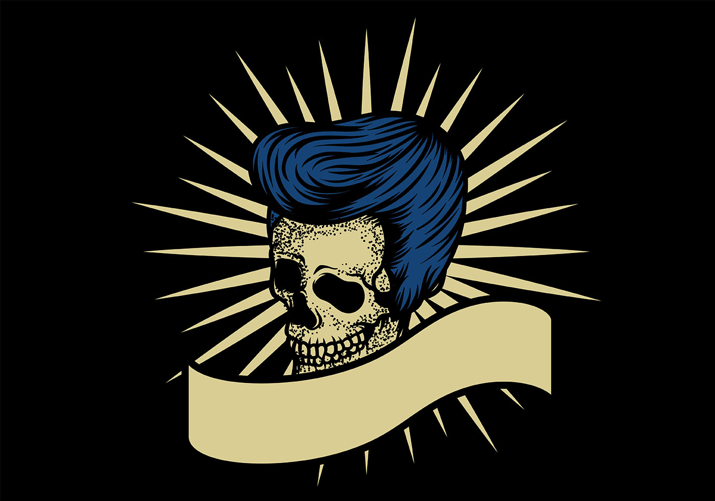 Skull Greaser Badge 168619 Vector Art at Vecteezy