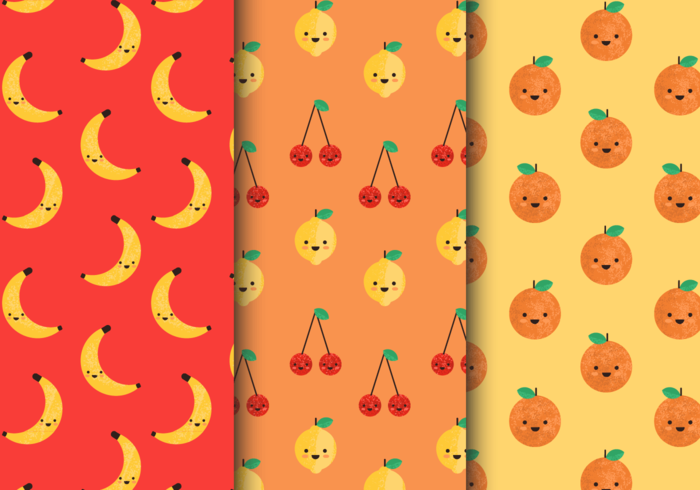 Free Seamless Fruit Patterns vector