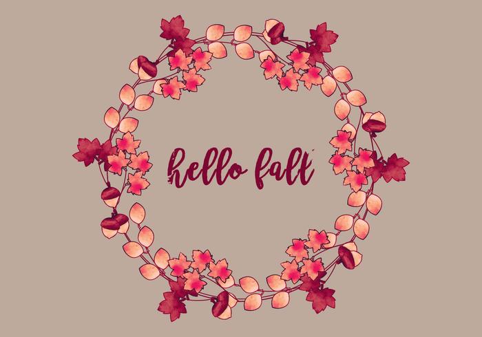 Vector Autumn Wreath