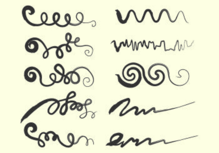 Set Of Squiggle Vector