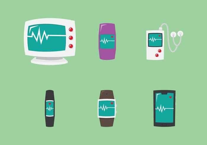 Gadget With Heart Rhythm vector