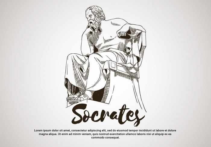 Sócrates Handrawn Vector Illustration