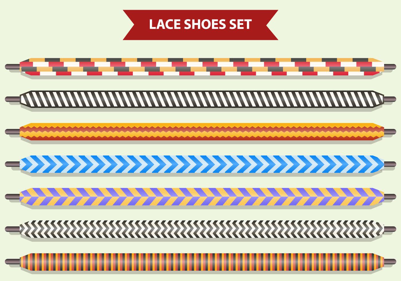 Set Of Shoe Lace 168758 Vector Art at Vecteezy