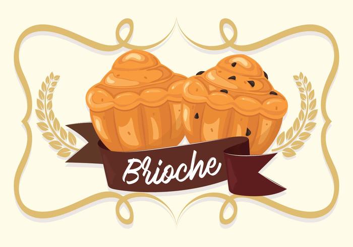 Vector de ilustración de fondo de brioche