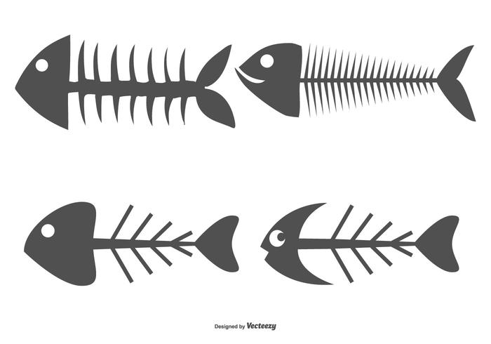 Download Fish Bone Vector Shapes - Download Free Vector Art, Stock Graphics & Images