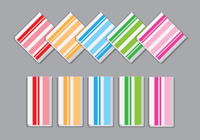 Striped Napkin Vectors 