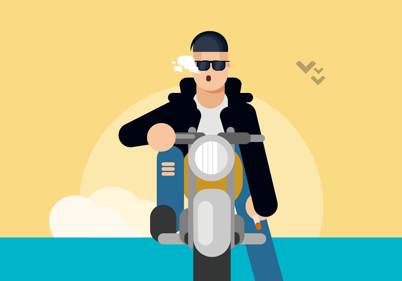 Greaser Illustration - Download Free Vectors, Clipart 