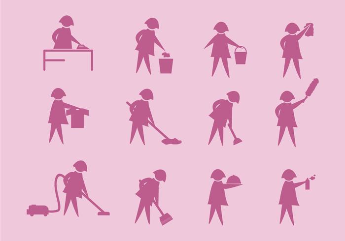 Caretaker Vector Icons