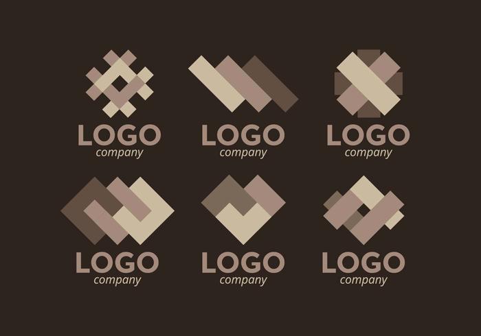 vector de paquete de logos laminado