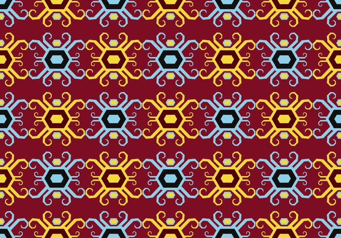 Dayak Seamless Pattern vector