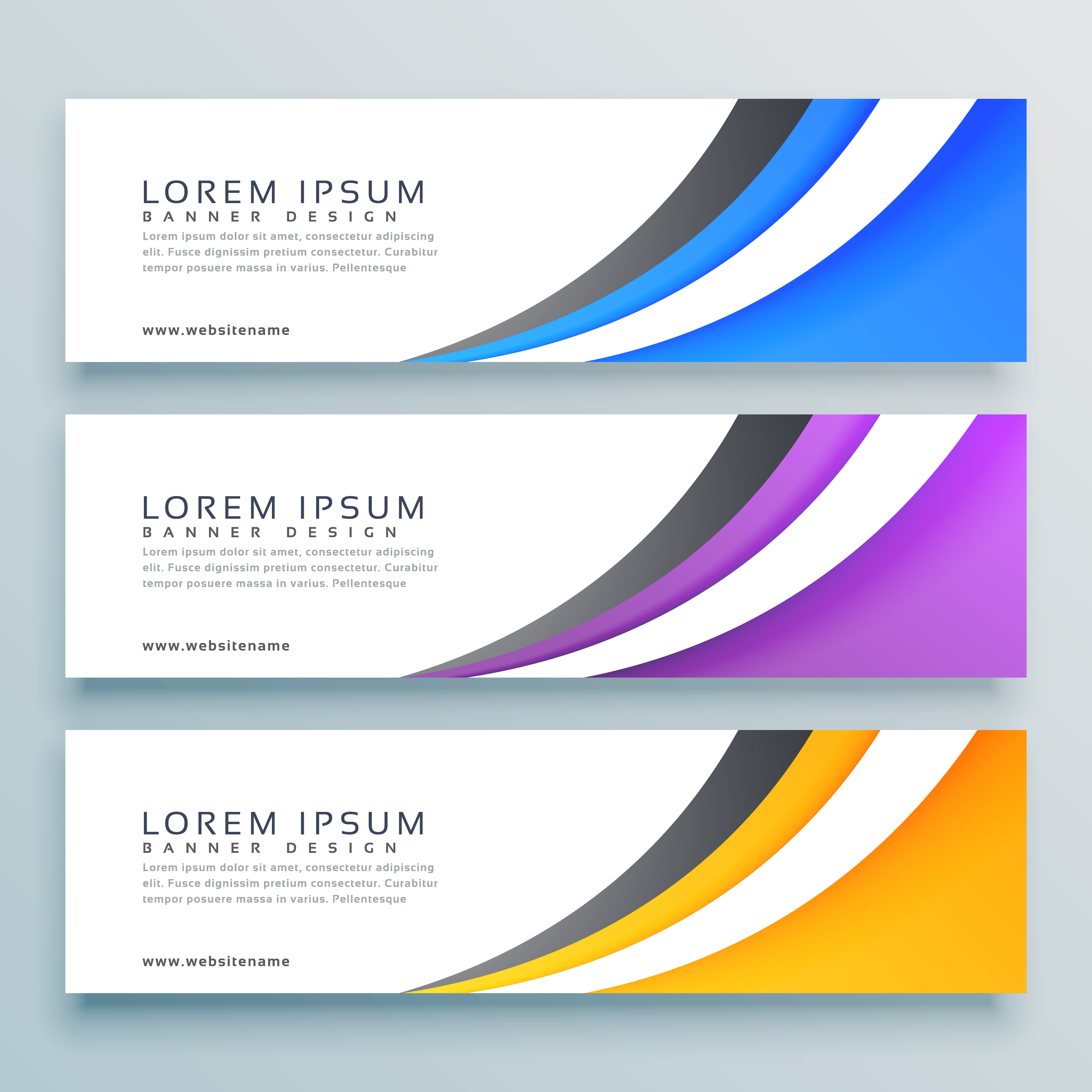 stylish vector headers  banner  design Download Free 